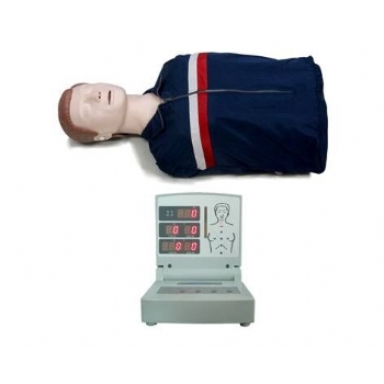 半身电脑心肺复苏模拟人JD/CPR230(语音提示、数字计数显示)